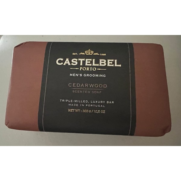 Castelbel Porto Men's Grooming Cedarwood Luxury Bar