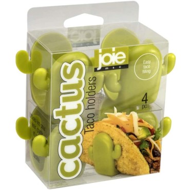 MSC International Joie Cactus Taco Holders, Plastic, Green, One Size, Greeb