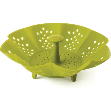 Joie Silicone Vegetable Food Steamer, Adjustable and Collapsible, Expands to 9-Inches