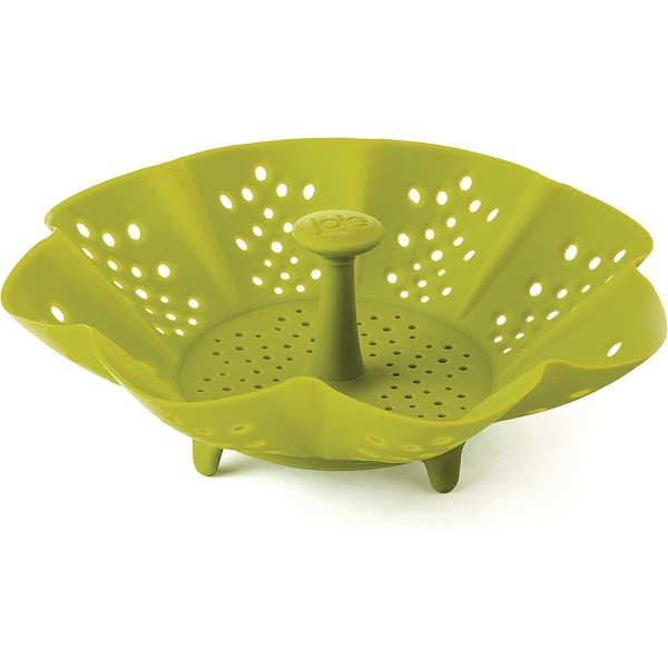 Joie Silicone Vegetable Food Steamer, Adjustable and Collapsible, Expands to 9-Inches
