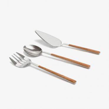 Gourmet 3 Piece Dessert Flatware Set - Design Afternoon Tea Cutlery