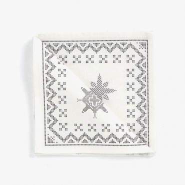 Natural Linen Napkins - Set of 6 Cloth Napkins with Hemstitch Detail - Hand Crafted.