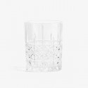 Vertical Stripe Old Fashioned Water Glasses with Luxurious Box, (Set of 6)