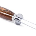 Honing Steel for All Kitchen Knives Daily Sharpening Maintenance - High Carbon German Stainless Steel with Pakkawood Handle - 9-inch 
